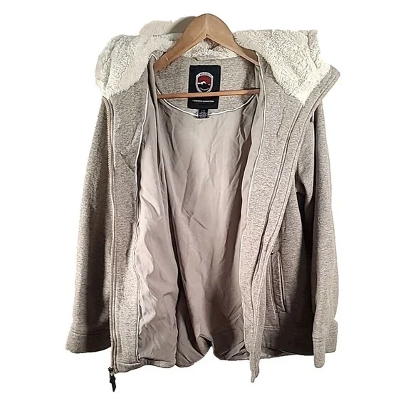 1 Madison Expedition Women's Knit Full Zip Hood Jacket Large - Picture 8 of 16